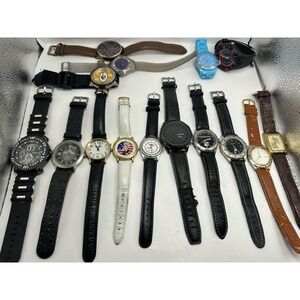 Mixed Brands Mens Watches Lot‎ Of 15 For Parts Or Repair U17